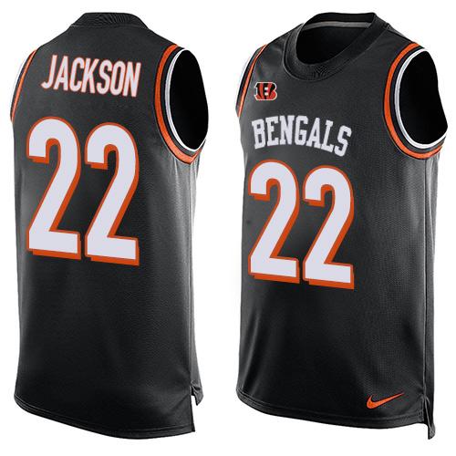 Nike Bengals #22 William Jackson Black Team Color Men's Stitched NFL Limited Tank Top Jersey - Click Image to Close